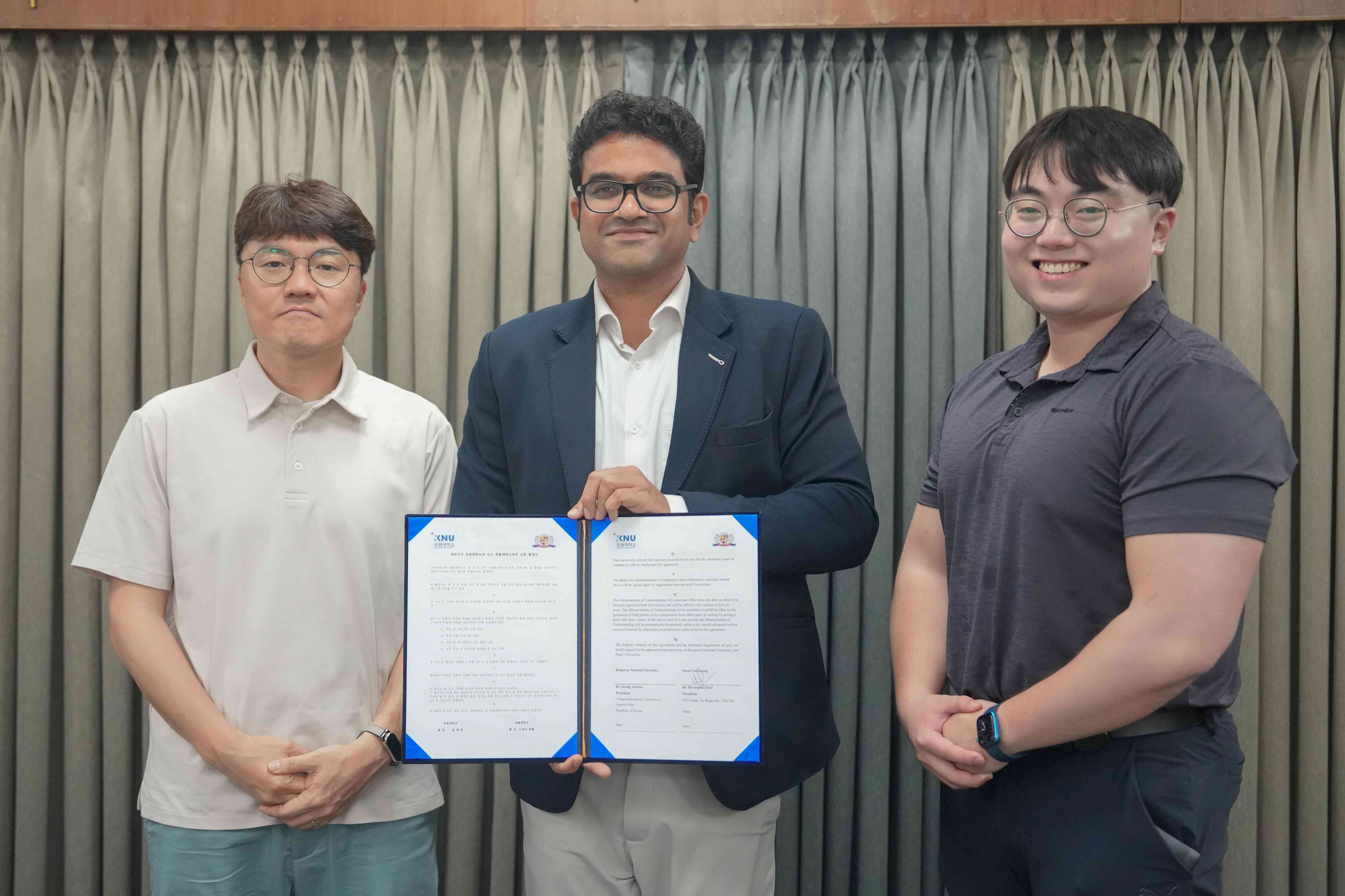Delegates from Kangwon National University visited Parul University